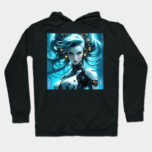 Biopunk Robot Girl Hoodie